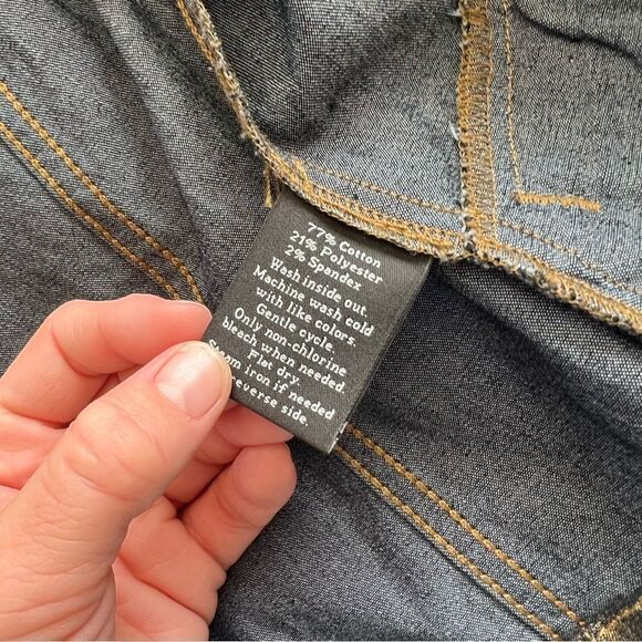 Rock & Republic Gold & Black Metallic Fitted Motorcycle Jacket - Picture 8 of 8